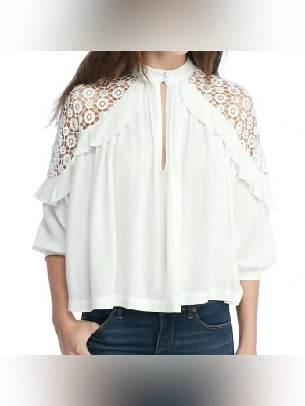 Free People Little Bit of Love Top size M